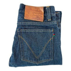 Denim Demon Dk Blue 5 Pocket Cotton Jeans Mens Size 30X32